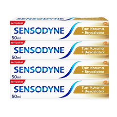 Sensodyne Tam Koruma Beyazlatıcı 4x50 ml Diş Macunu