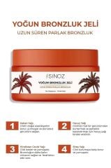 Sinoz Yoğun Bronzlaştırıcı Jel 200 ml Hindistan Cevizi Kakao Havuç Yağı Içeren
