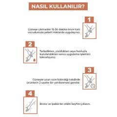 Sinoz Kusursuz Bronzlaştırıcı Güneş Yağı Spreyi 200 ml Hindistan Cevizi Kakao Havuç Yağı Içeren