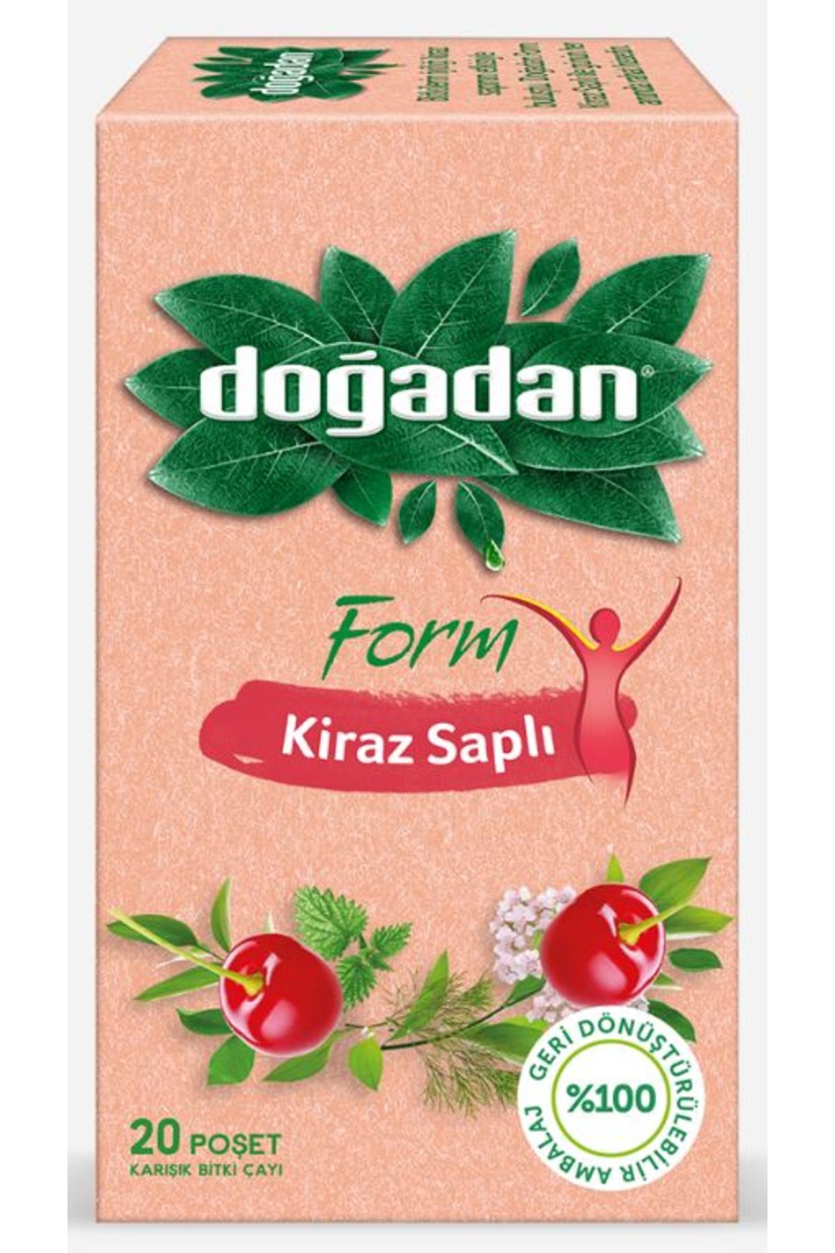 DOĞADAN BİTKİ ÇAYI FORM KİRAZ SAPLI 20 Lİ-12 ADET