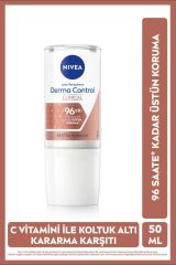 Kadın Roll-on Deodorant Derma Control Clinical 50ml, C Vitamini İle Koltuk Altı Kararma Karşıtı