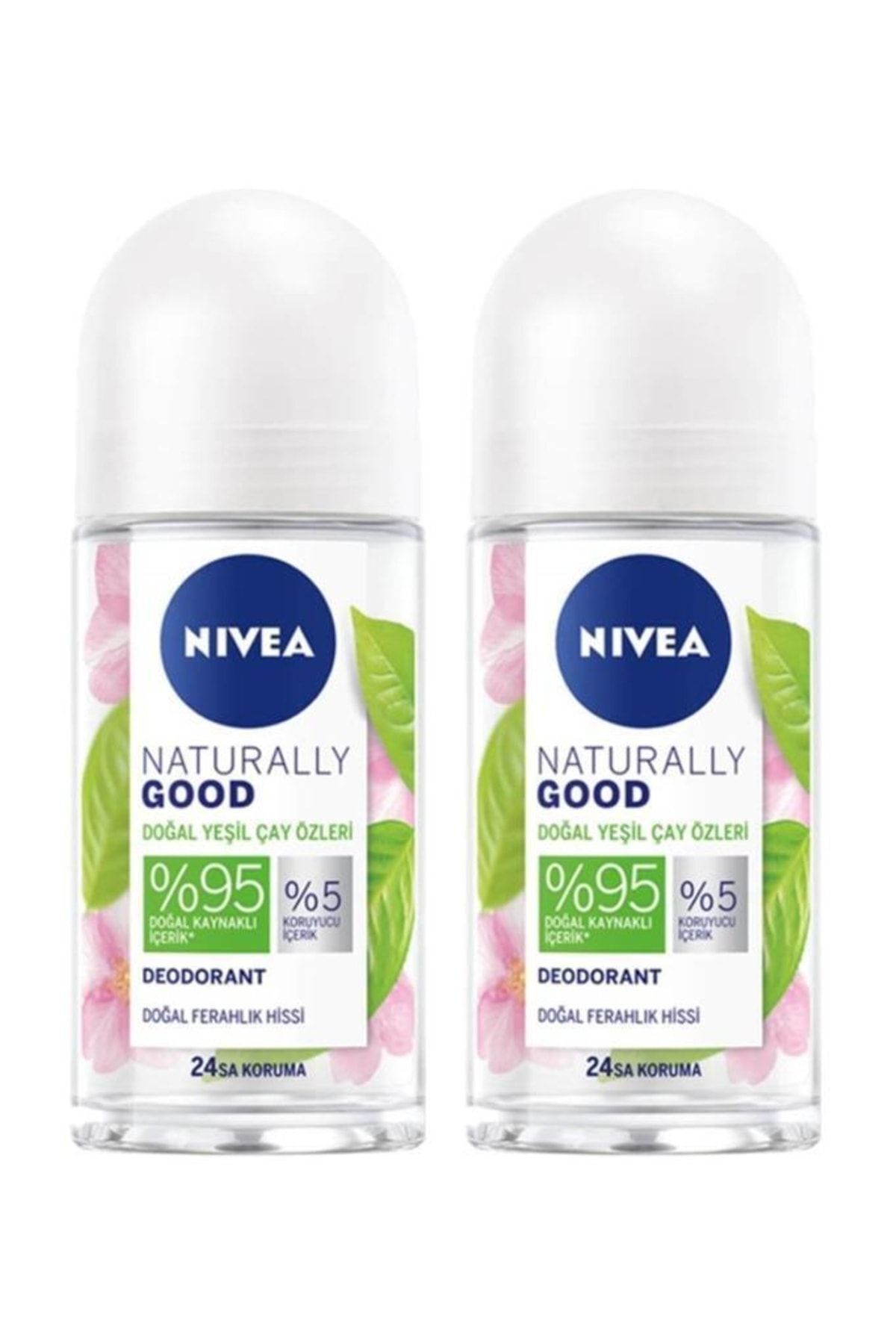 Naturally Good Doğal Yeşil Çay Kadın Deodorant Roll-on 50 Ml X2