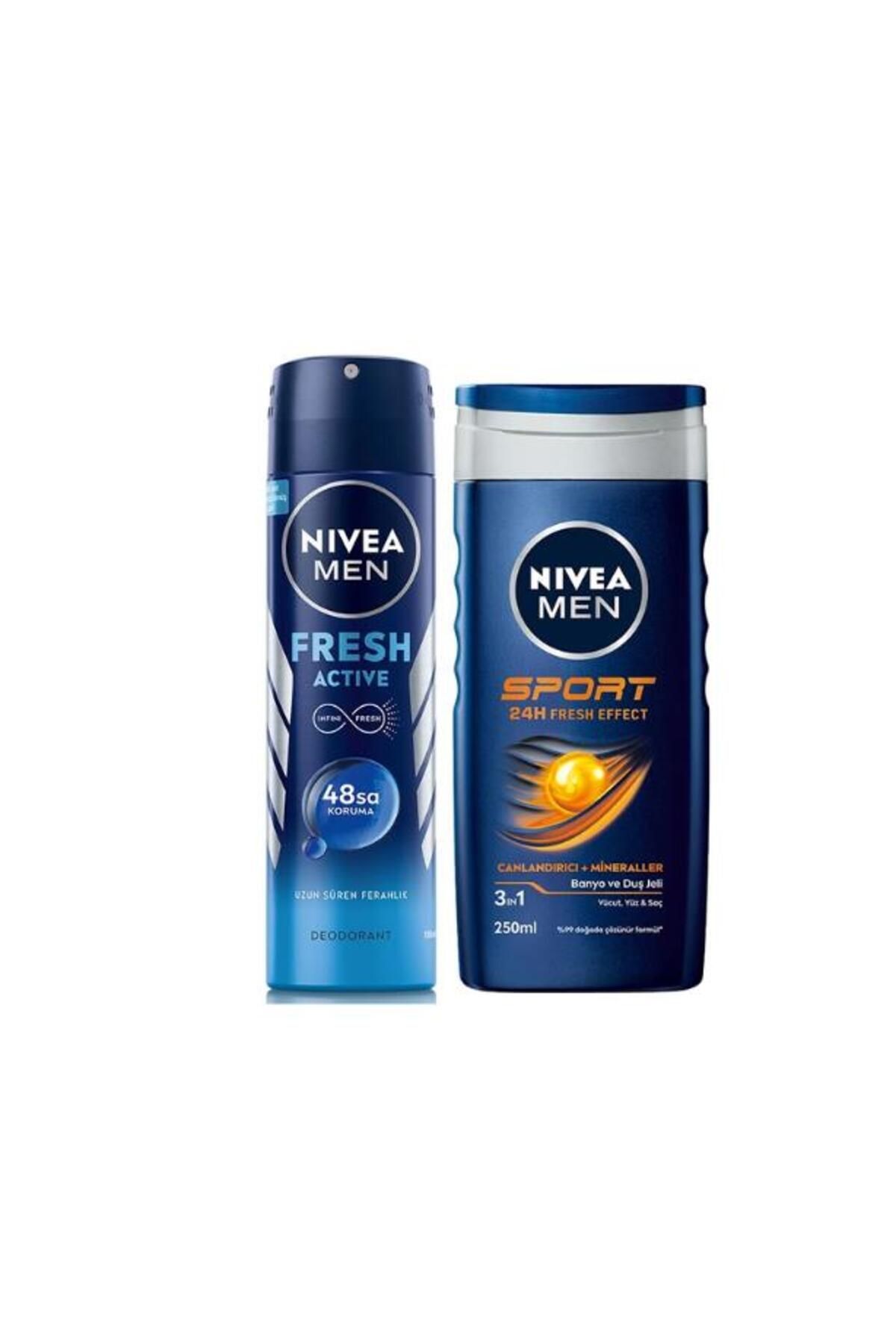 Men Fresh Active Deodorant 150 ml + Men Sport Duş Jeli 250 ML