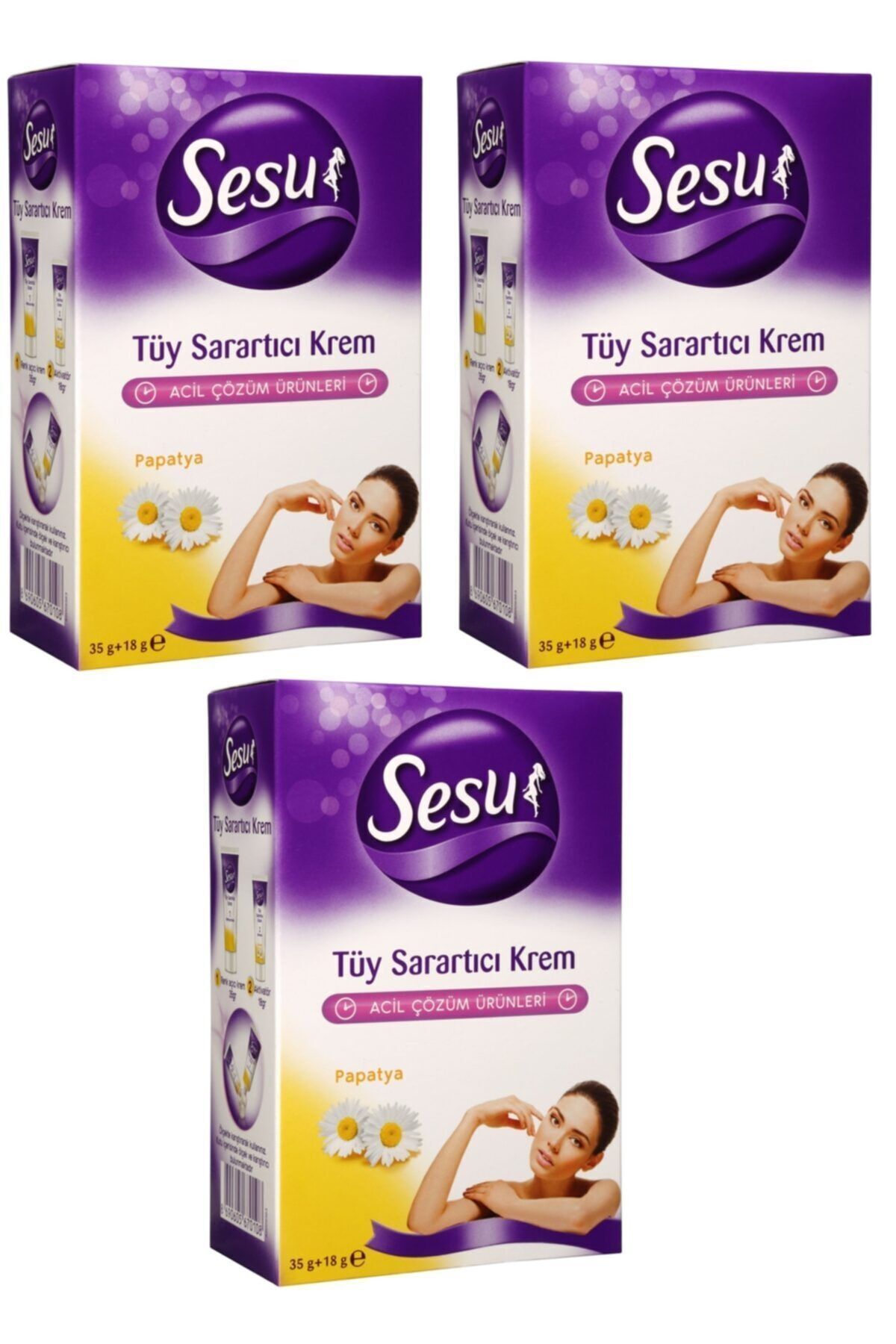 Tüy Sarartıcı Krem 35 ml X3 Adet