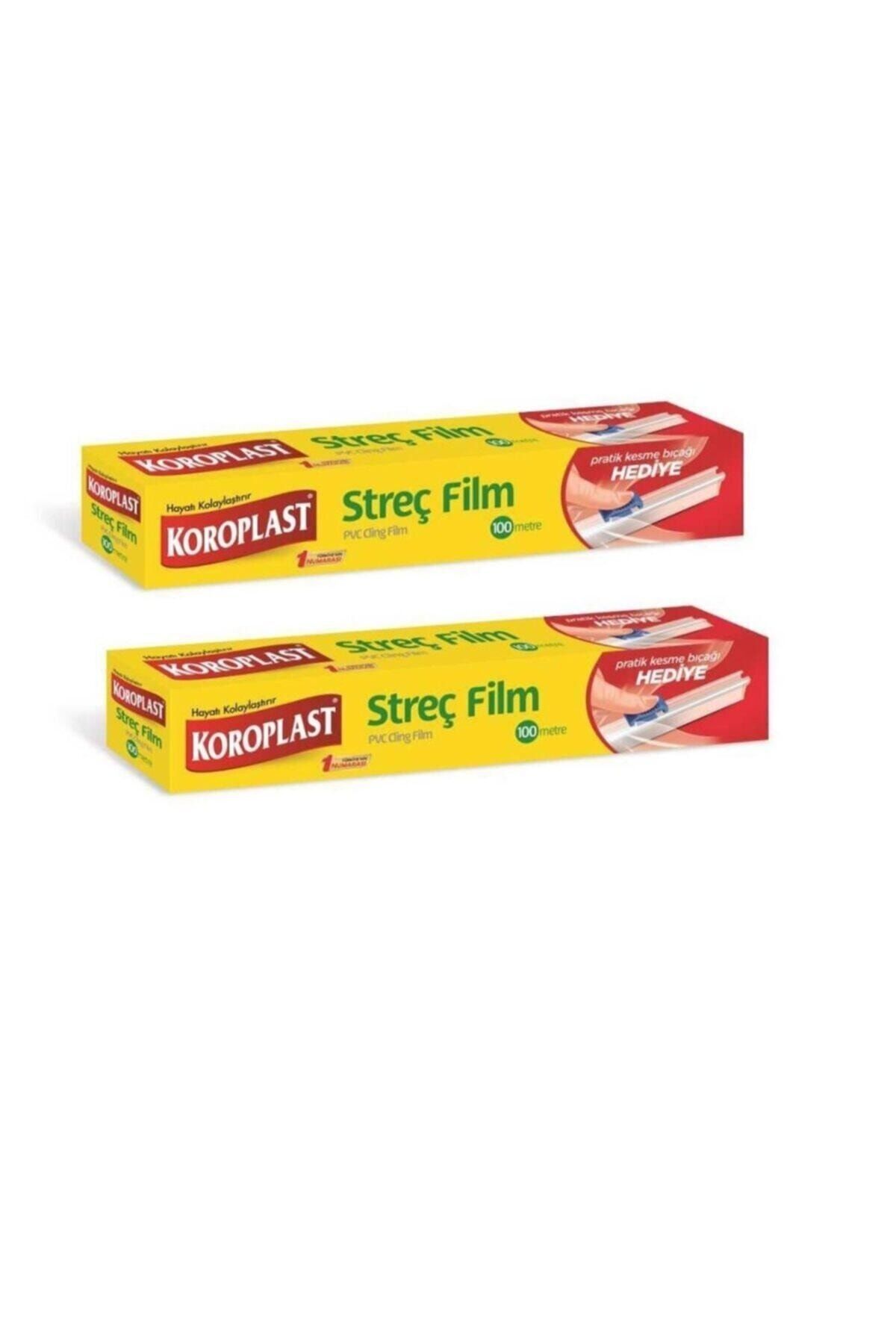 Streç Film 100 mt X 30 cm ve Pratik Kesme Bıçağı 2 Adet