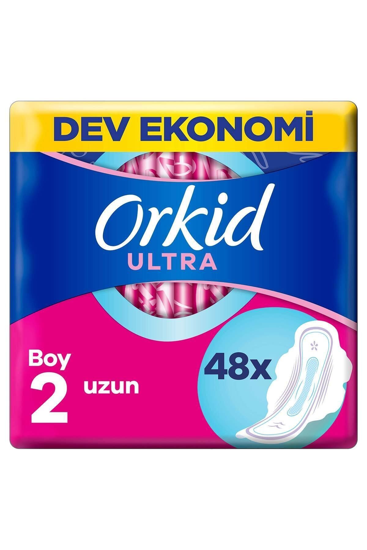 Orkid Ultra Extra Uzun (boy 2) Hijyenik Ped 48'li Cesaret Paketi