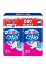 Orkid Ultra Extra Uzun (boy 2) Hijyenik Ped 48'li Cesaret Paketi
