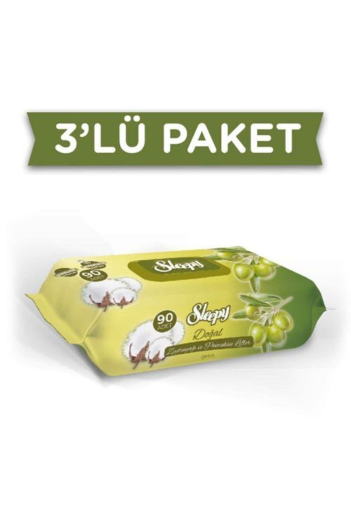 Zeytinyağlı Islak Bebek Havlusu 90x3