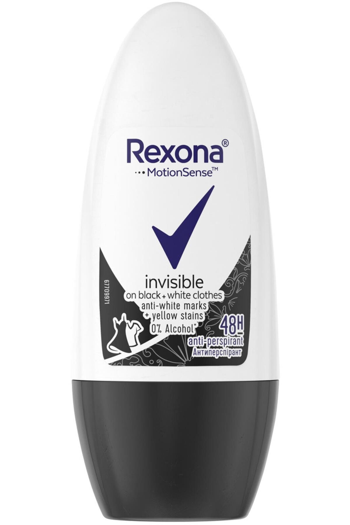 Invısıble Black Whıte Roll On