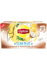 Slim Plus Ananas & Hindistan Cevizi 20'Li Bardak Poşet 34 Gr
