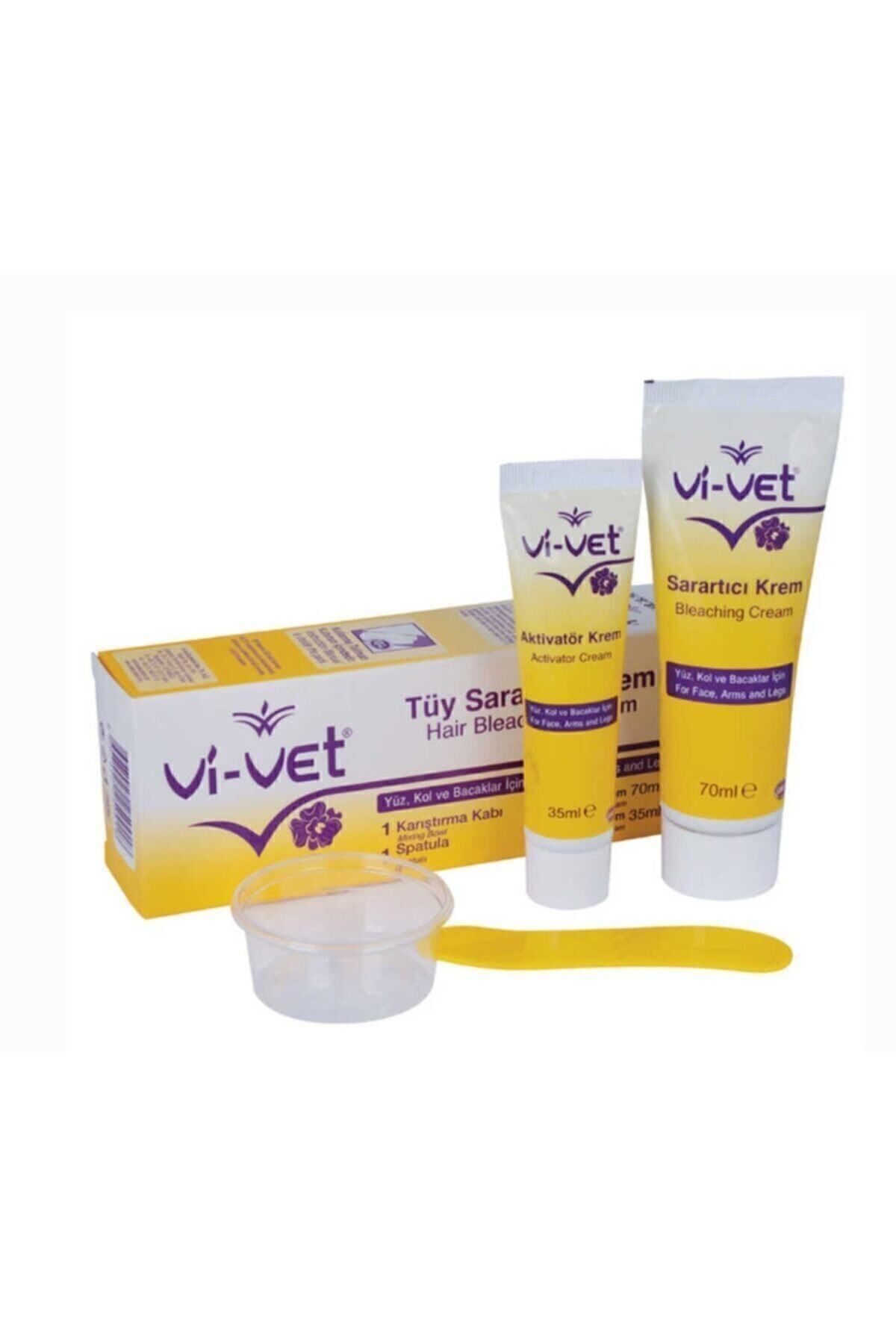 Vi-vet Tüy Sarartıcı Krem 3lü Set Aktivatör Krem 35 Ml + Tüy Sarartıcı Krem 70 Ml + Karıştırma Kabı