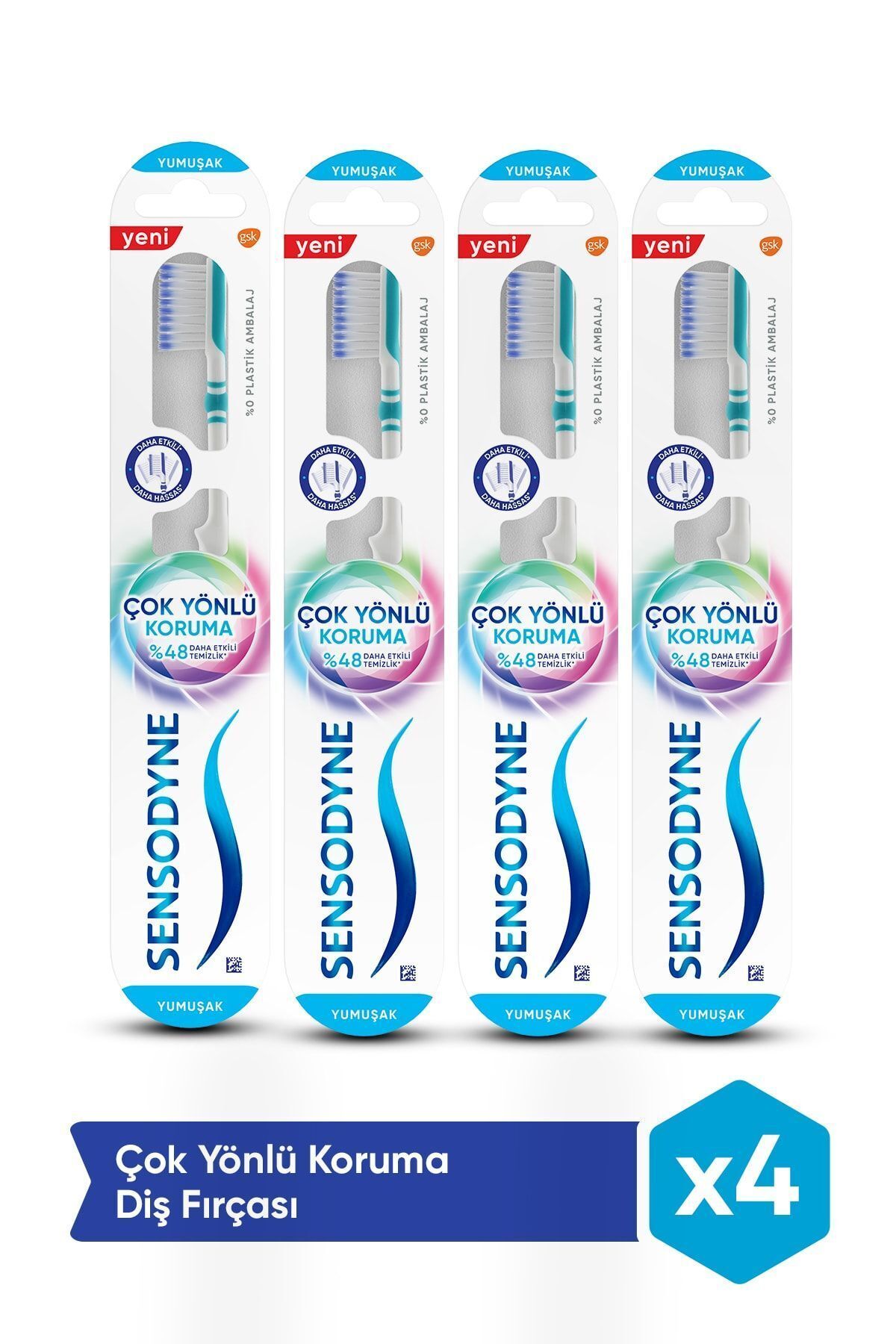 Çok Yönlü Koruma Diş Fırçası (4'lü Paket)