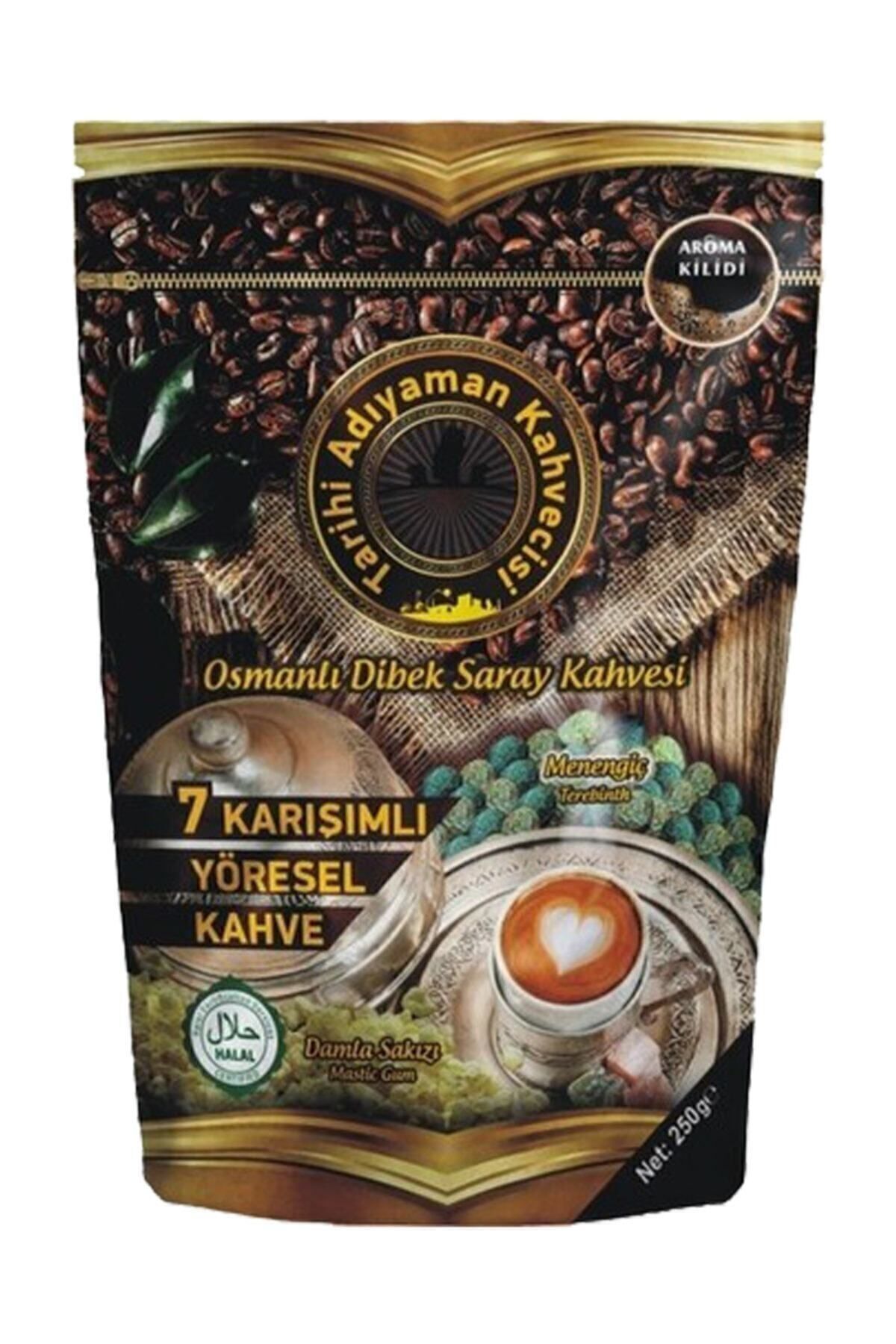 7 Karışımlı Osmanlı Dibek Saray Kahvesi Damla Sakızlı 250 gr 3 lü