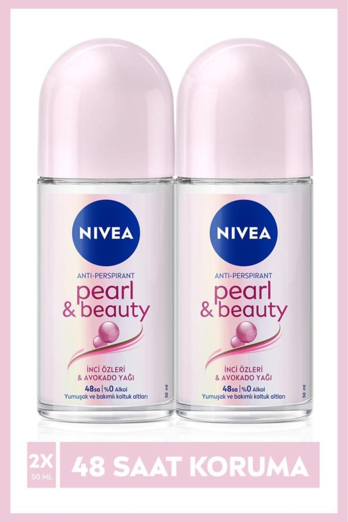 Kadın Roll-on Deodorant Pearl&beauty 50ml, 48 Saat Koruma, X2 Adet