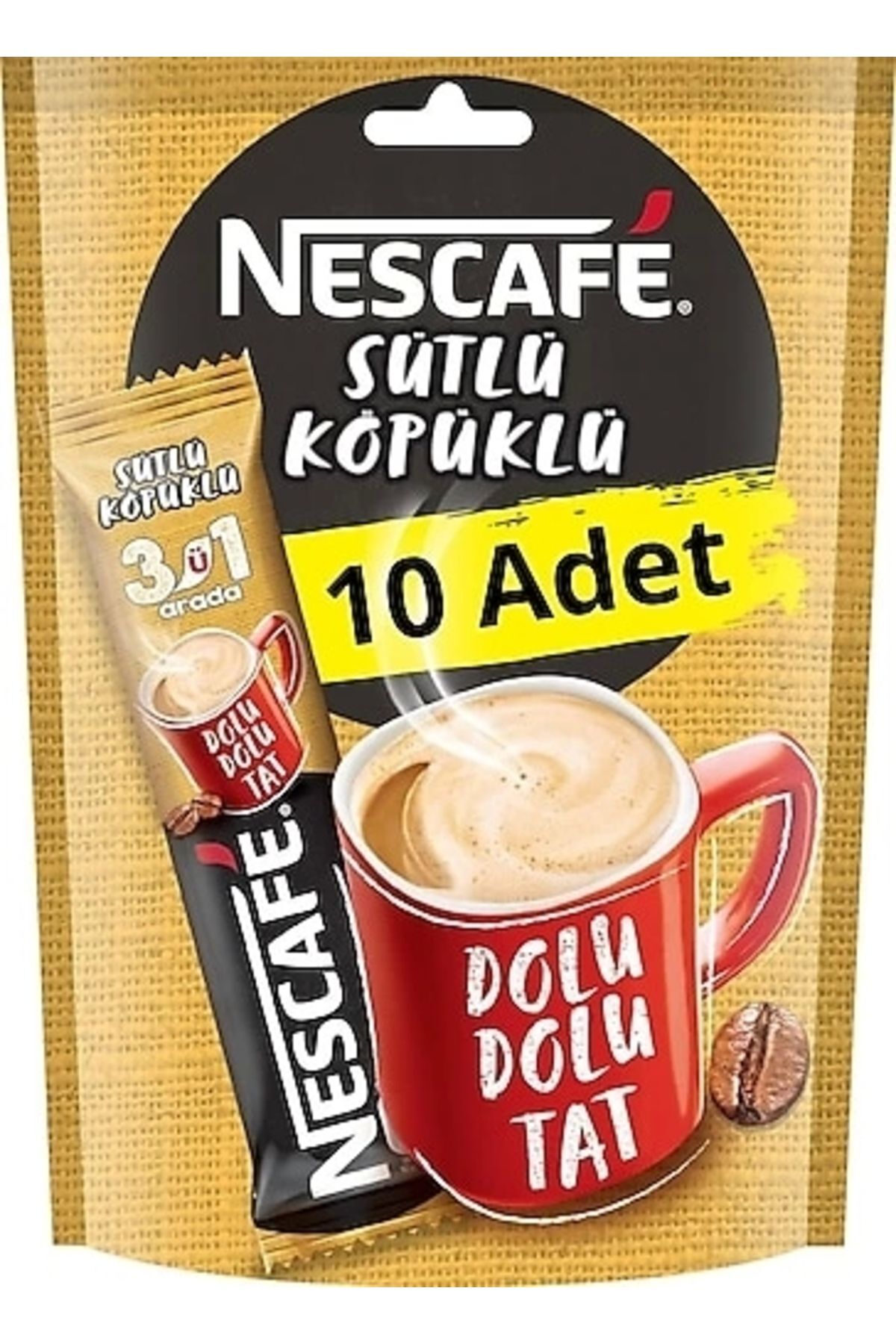 3ü1 Arada Sütlü Köpüklü 10lu