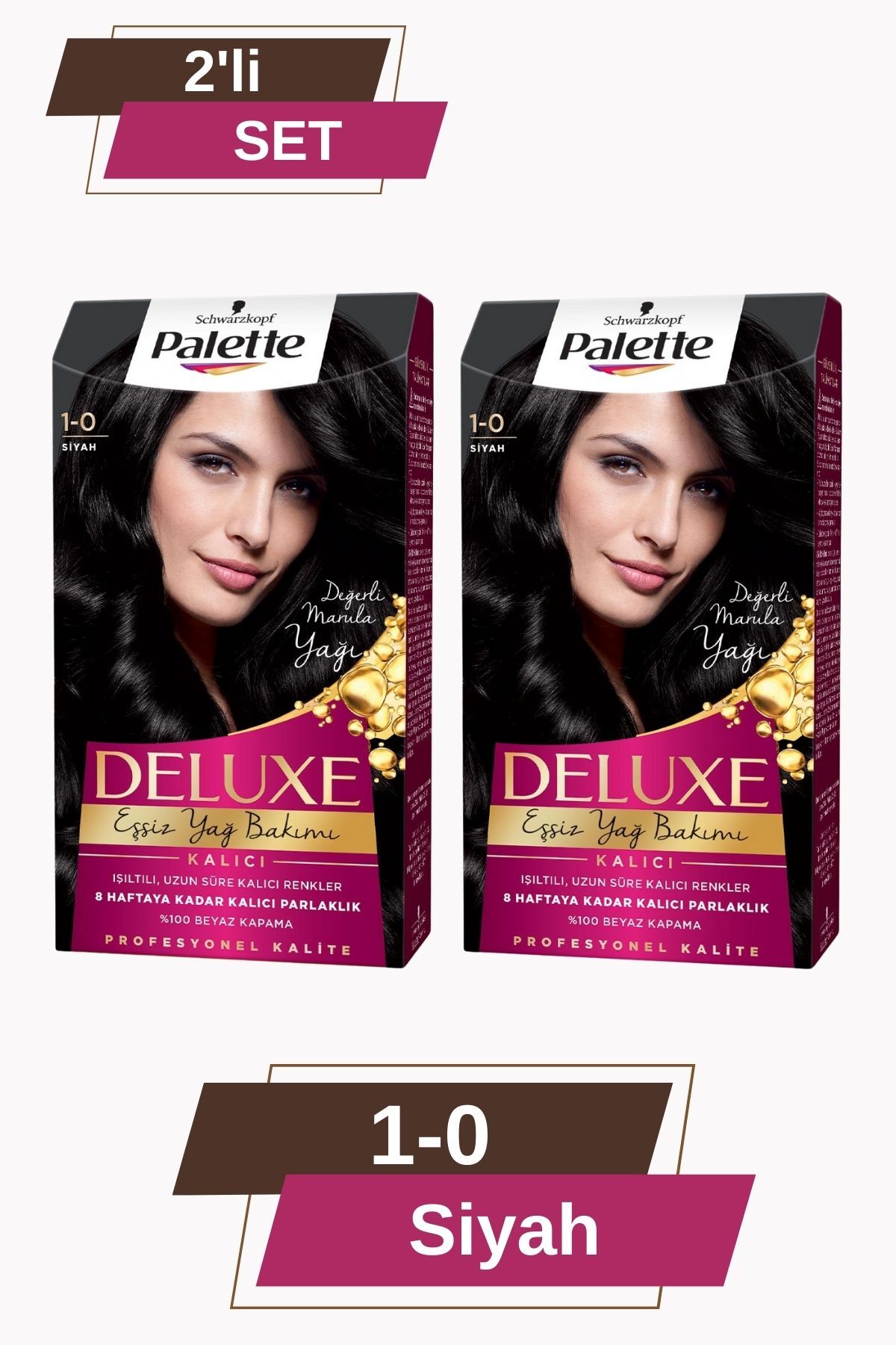 Deluxe 1-0 Siyah X 2 Adet Saç Boyası
