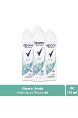 Kadın Sprey Deodorant Shower Fresh 150 Ml X3 Adet