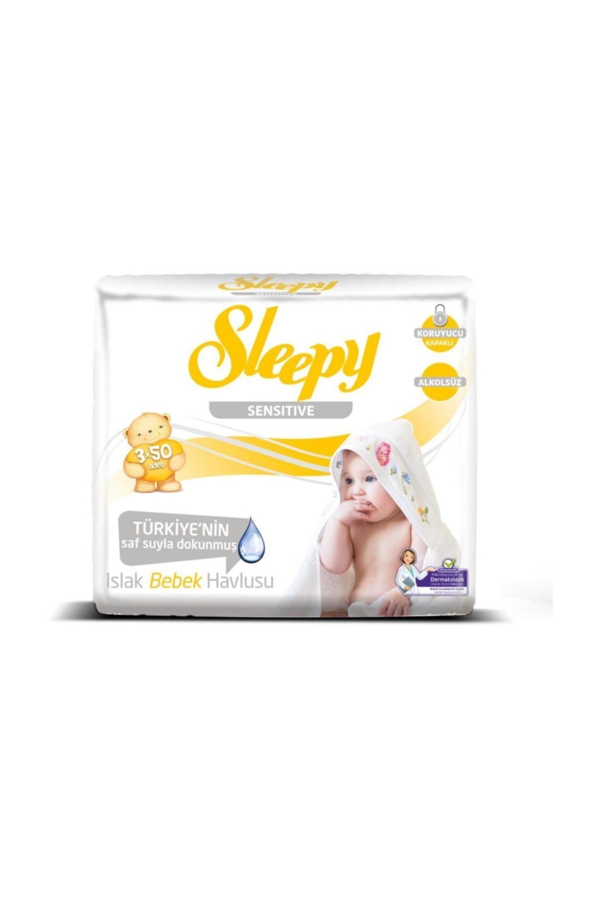 Sensitive Islak Havlu 3x50 150 Yaprak