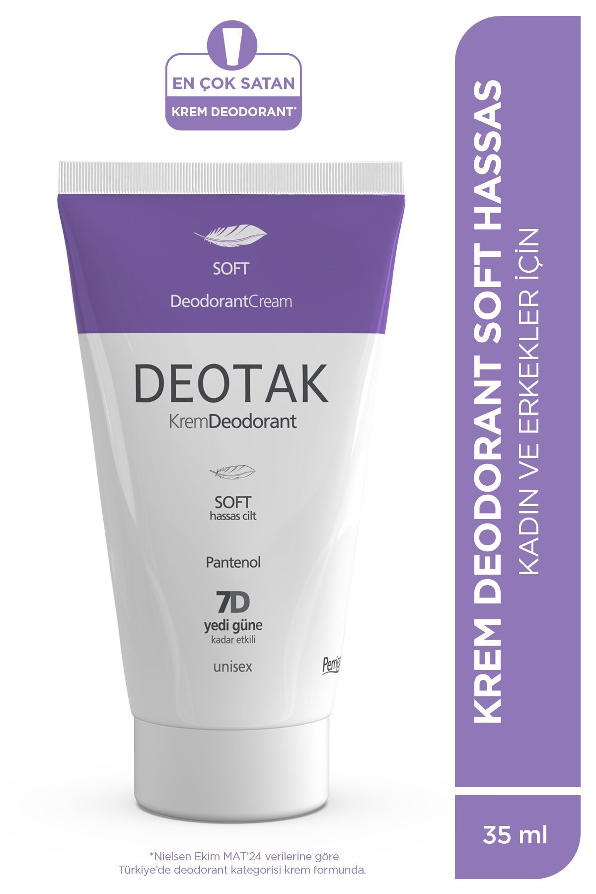 Soft Hassas Koruma 7 Güne Kadar Etkili Krem Deodorant 35 ml