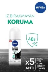 Kadın Rollon Deodorant Black & White Invisible Fresh 50ml, 48 Saat Anti-perspirant Koruma